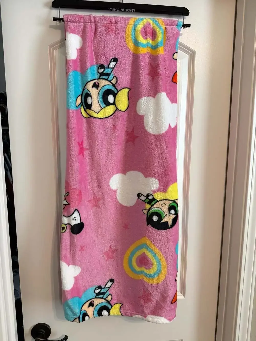 The Powerpuff Girls Super Soft Plush Throw Blanket Pink 50